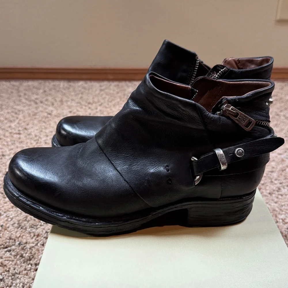 A.S. 98 Steve Black/Nero Ankle Boots EU 37